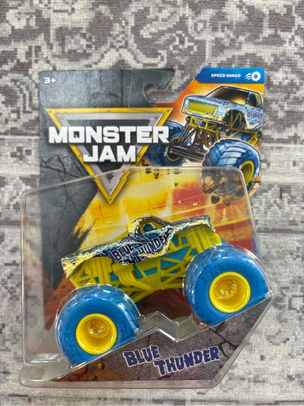 Blue Thunder Monster Jam Toy Truck - Blue & Yellow